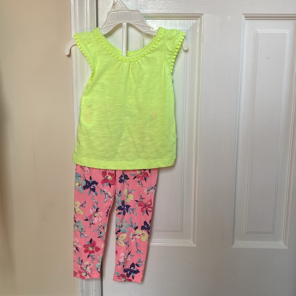 Carter's Neon & Pink 2-piece set size 24 months